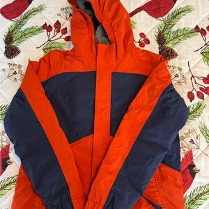 Orange and Navy Hooded Jacket